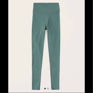 Perfect condition! Abercrombie ribbed leggings mallard green